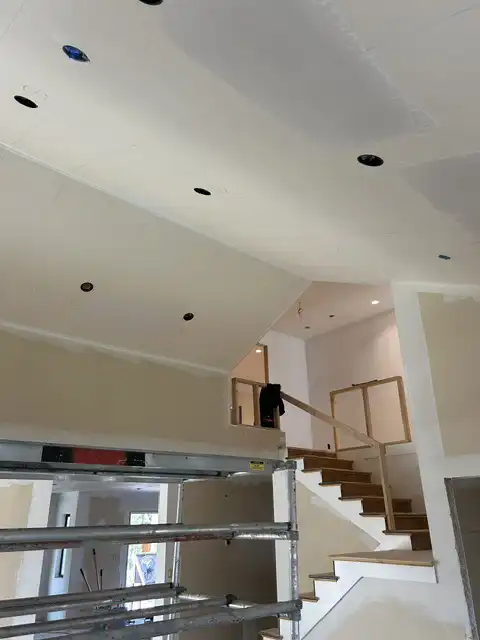 Level-5 finish the whole two story house, installed new inside and outside corners project photo